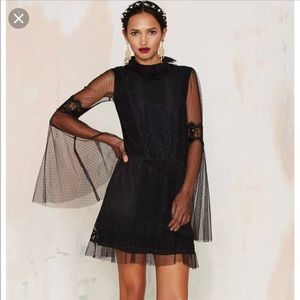 Nasty gal black lace dress